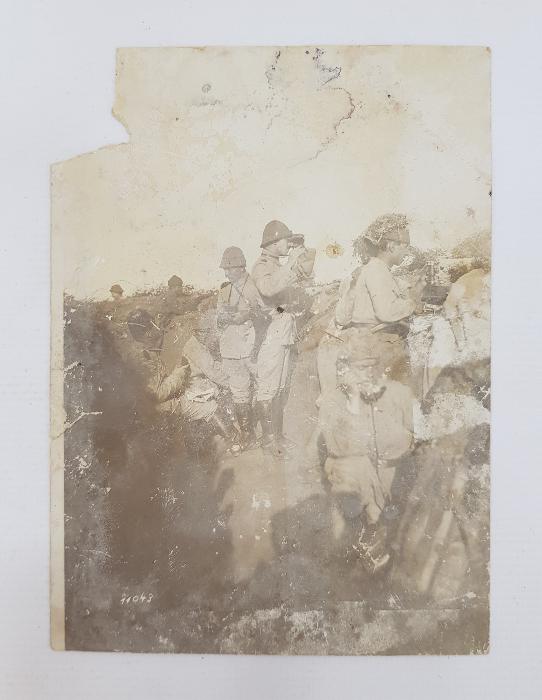 1. DÜNYA SAVAŞI ÇANAKKALE CEPHESİ TÜRK SUBAY VE ASKERLER SİPERDE