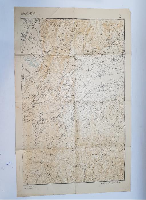 1. DÜNYA SAVAŞI KAFKAS CEPHESİ 3. ORDU ERZURUM VE CİVARI HARİTASI 