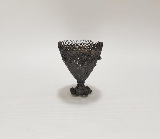 OSMANLI DÖNEMİ TELKARİ GÜMÜŞ FİNCAN ZARFI 