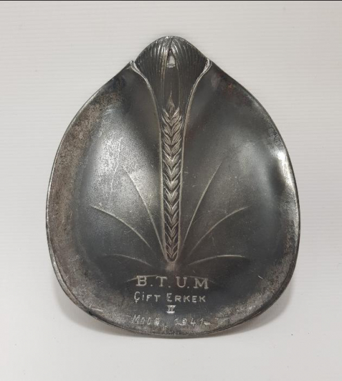 1941 TARİHLİ GÜMÜŞ KAPLAMA SPOR MADALYA PLAKETİ 