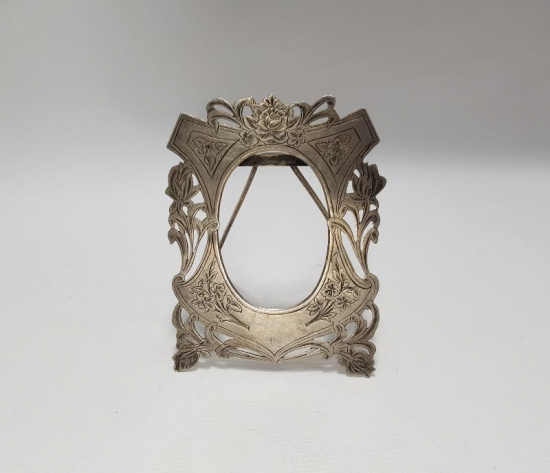 1943 TARİHLİ AJUR İŞÇİLİKLİ GÜMÜŞ RESİMLİK 