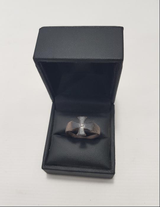 1. DÜNYA SAVAŞI HAÇ FORMLU MİNELİ ALMAN SUBAY YÜZÜĞÜ