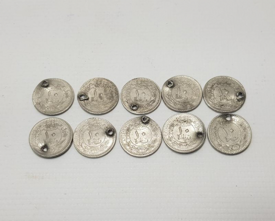 10 ADET OSMANLI PARA 