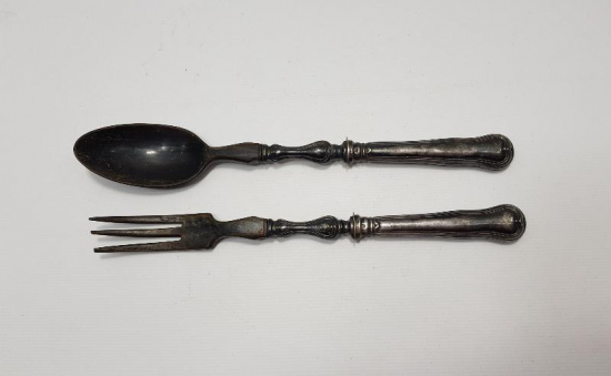 BOYNUZ & GÜMÜŞ KAPLAMA CHRISTOFLE SERVİS TAKIMI 