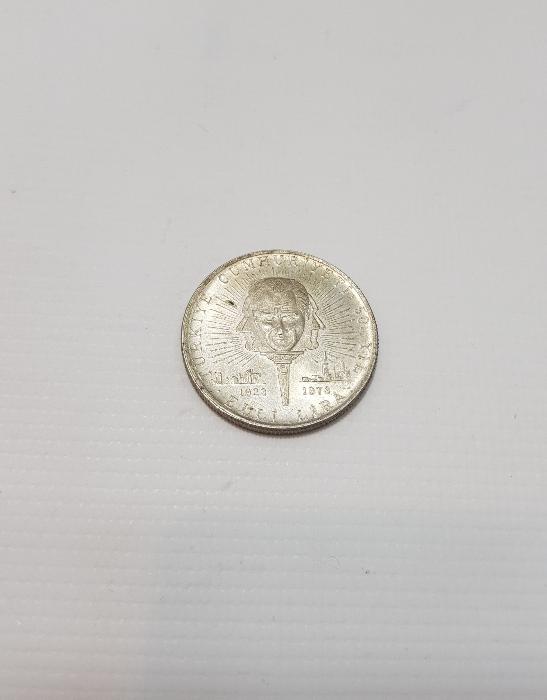 CUMHURİYETİN 50. YILI GÜMÜŞ 50 LİRA HATIRA PARA