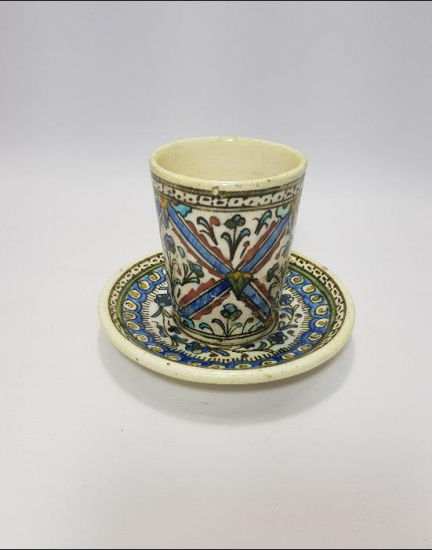 EL BOYAMA KÜTAHYA SU BARDAĞI 