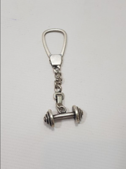 HALTER KONULU GÜMÜŞ ANAHTARLIK 