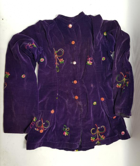 OSMANLI DÖNEMİ İPEK KADİFE BAYAN CEKETİ 