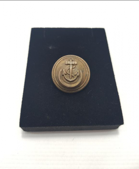 OSMANLICA YAZILI DENİZCİ SUBAY DÜĞMESİ 