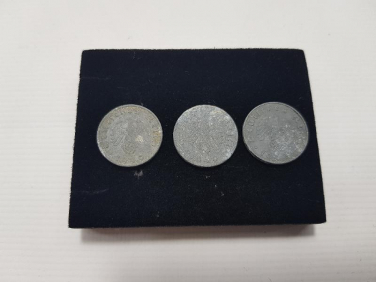 HİTLER DÖNEMİ 3 ADET 10 PFENNIG