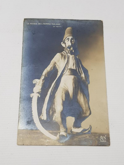 OSMANLI DÖNEMİ KARA PROPAGANDA II. ABDÜLHAMİD HAN KARTPOSTALI