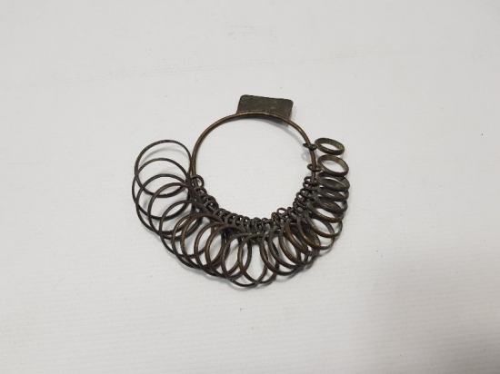 OSMANLICA YAZILI KUYUMCU YÜZÜK ÖLÇÜLERİ SETİ 