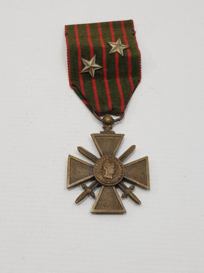 1. DÜNYA SAVAŞI 1914-1917 TARİHLİ FRANSIZ KILIÇLI NİŞANI