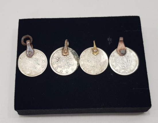 SULTAN ABDÜLHAMİD HAN DÖNEMİ 4 ADET GÜMÜŞ 2 KURUŞ