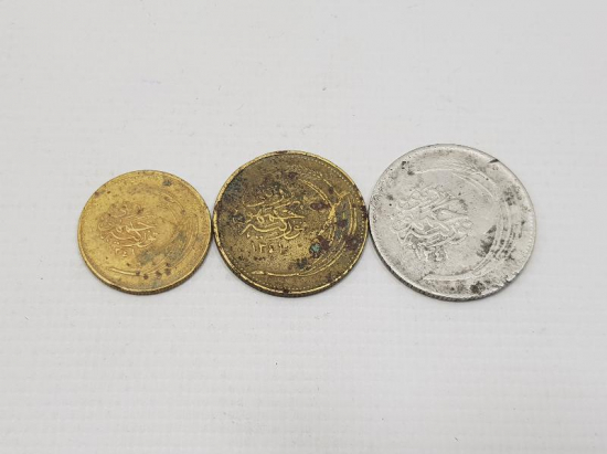 TÜRKİYE CUMHURİYETİ OSMANLICA YAZILI 5-10-25 KURUŞLAR