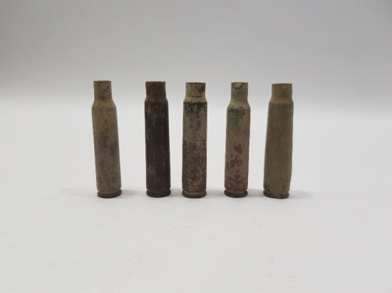 1. DÜNYA SAVAŞI DÖNEMİ 5 ADET BOŞ MERMİ KOVANI