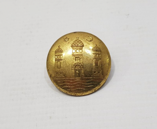 1. DÜNYA SAVAŞI DÖNEMİ AY YILDIZLI ÇOK NADİR SUBAY DÜĞMESİ