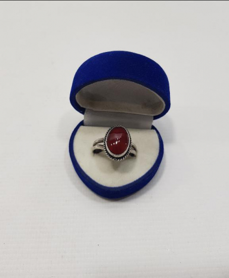 AKİK TAŞLI GÜMÜŞ YÜZÜK 