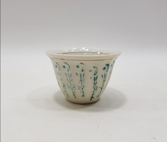 OSMANLI DÖNEMİ AY YILDIZLI PORSELEN FİNCAN