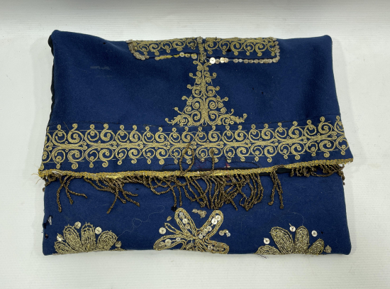 ÇUHA ÜZERİ GÜMÜŞ SIRMA İŞÇİLİKLİ OSMANLI DÖNEMİ KUR'AN-I KERİM KABI