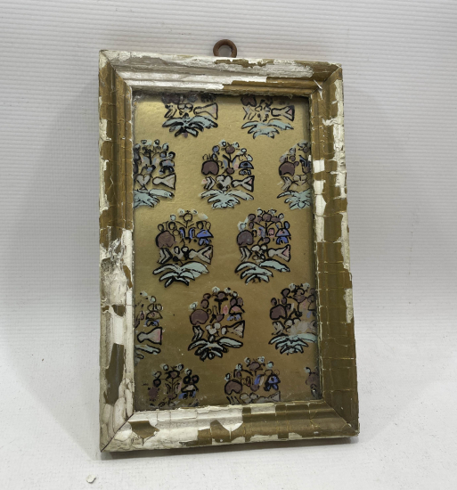 ALTIN VARAKLI OSMANLI DÖNEMİ EL BOYAMA CAMALTI PANO