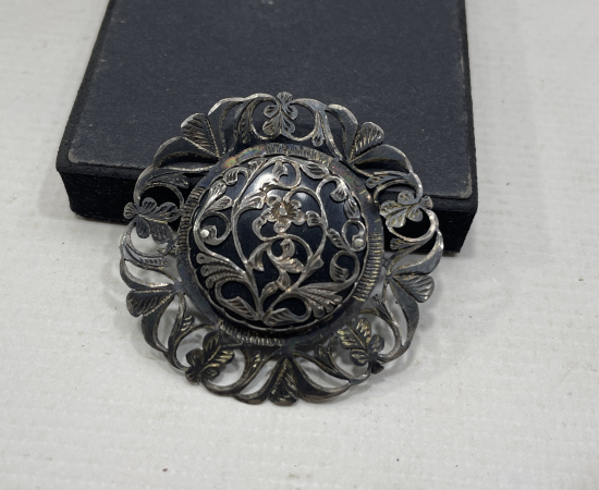 OSMANLI DÖNEMİ KALEM VE TESTERE İŞÇİLİKLİ ÖZEL YAPIM OLTU İŞİ BROŞ