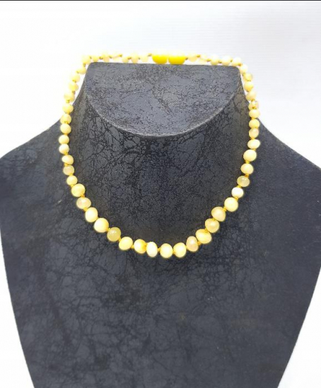 DAMLA KEHRİBAR BEBEK DİŞ KOLYESİ 