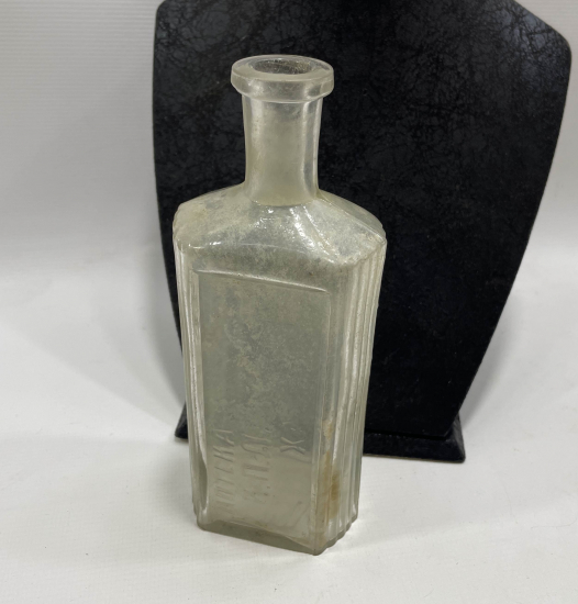 OSMANLI DÖNEMİ 3 DİLDE YAZILI ECZACI ŞİŞESİ - İLAÇ ŞİŞESİ