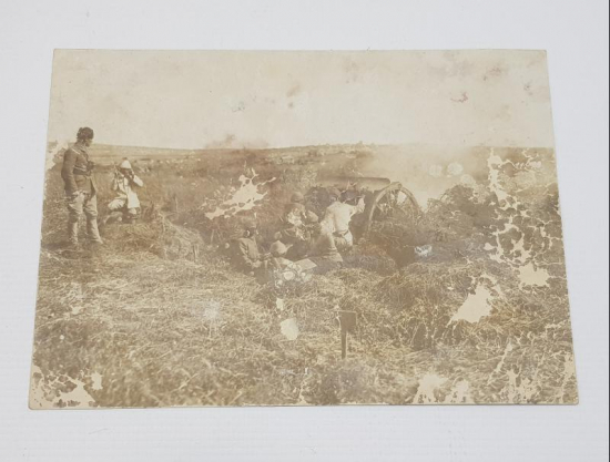 1. DÜNYA SAVAŞI GALİÇYA CEPHESİ TÜRK TOPÇU ASKERLER ORJİNAL FOTOĞRAF