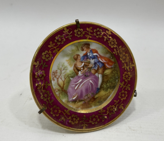 LİMOGES MARKA EL BOYAMA MİNİ DUVAR TABAĞI