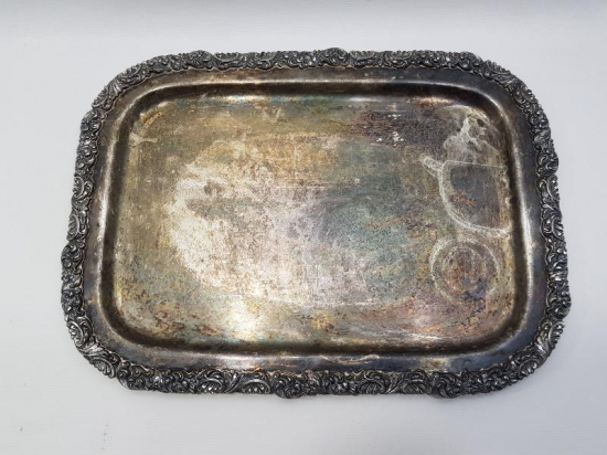 GÜMÜŞ KAPLAMA KAHVE TEPSİSİ