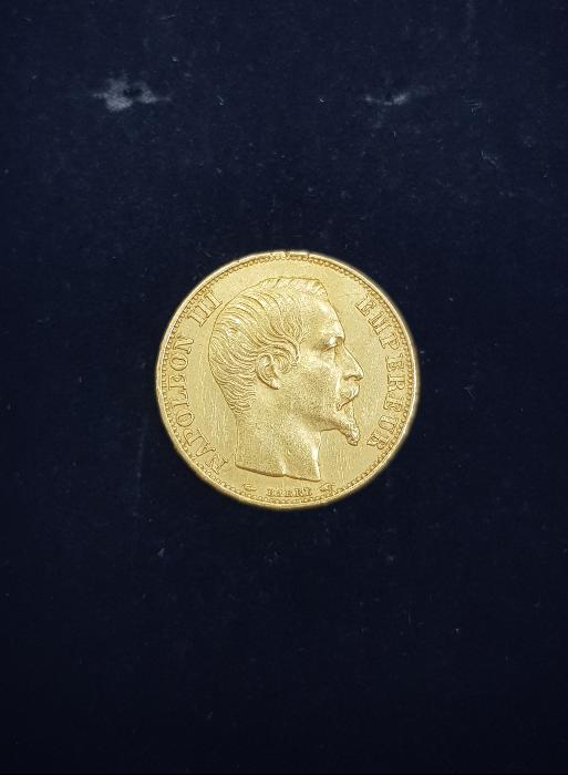 1854 FRANSA 20 FRANK ALTIN PARA