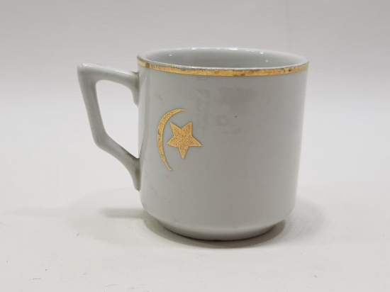 OSMANLI DÖNEMİ AY YILDIZLI PORSELEN FİNCAN