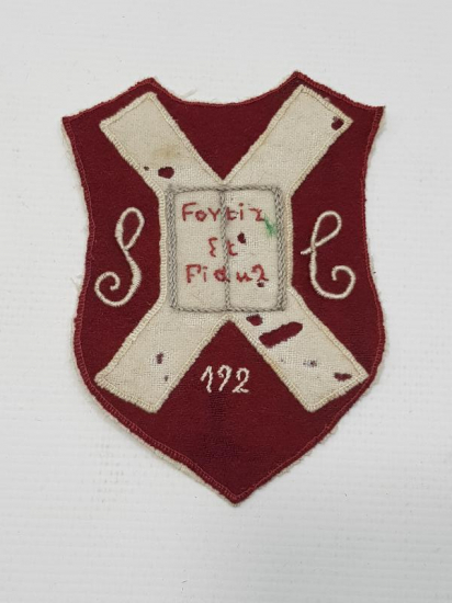 OSMANLI DÖNEMİ RUMCA YAZILI OKUL AMBLEMİ 