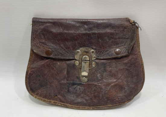 OSMANLI DÖNEMİ DERİDEN MAMUL ASKERİ ULAK ÇANTASI