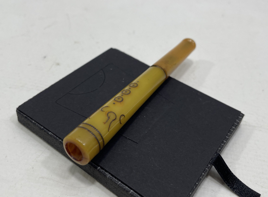 OSMANLI DÖNEMİ GÜMÜŞ ÇAKMA İŞÇİLİKLİ AFYON İŞİ SİGARA AĞIZLIĞI