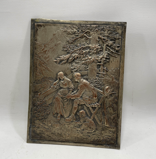 1900 BAŞLARI GÜMÜŞ KAPLAMA RÖLYEF