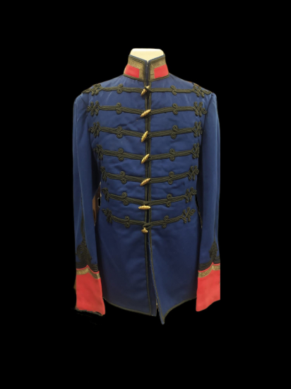 ABDÜLHAMİD HAN DÖNEMİ TOMBAK DÜĞMELİ VE İBRİŞİM İŞLEMELİ ÇOK NADİR SUBAY KIYAFETİ