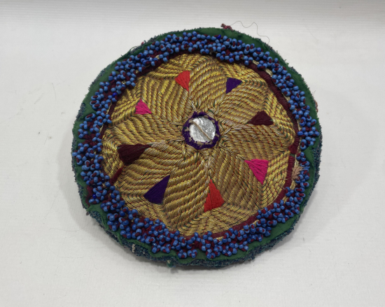 OSMANLI DÖNEMİ OPAL BONCUKLU VE SIRMA İŞÇİLİKLİ TEPELİK