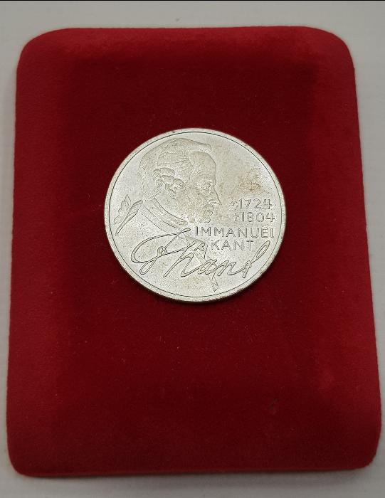 ALMANYA 1974 IMMANUEL KANT HATIRA 5 MARK GÜMÜŞ PARA