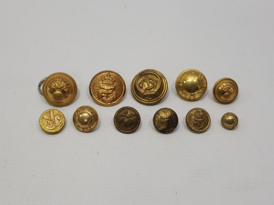 1. DÜNYA SAVAŞI DÖNEMİ SUBAY VE ASKER DÜĞMELERİ LOTU