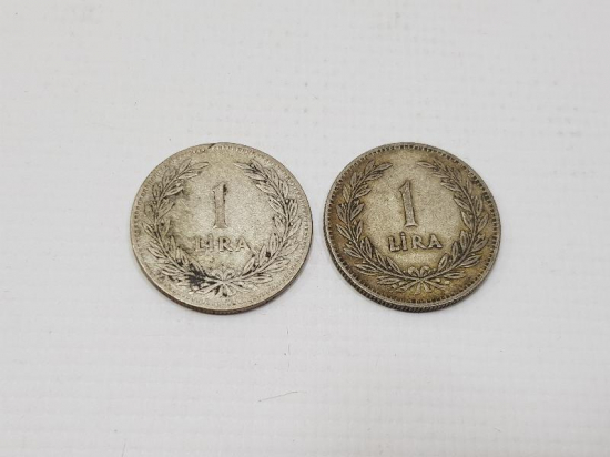 1947 VE 1948 TARİHLİ GÜMÜŞ 1 LİRALAR