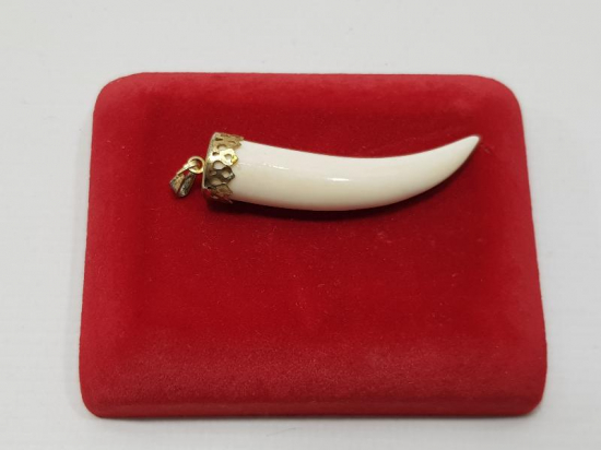 ANTİKA FİL DİŞİ KOLYE UCU