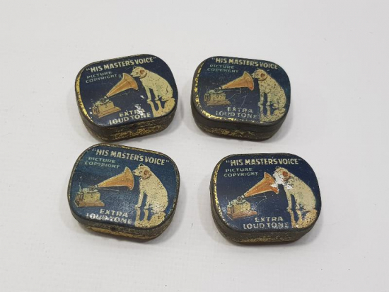 SAHİBİNİN SESİ GRAMOFON İĞNE KUTUSU LOTU