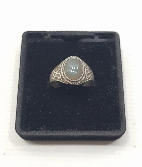 OSMANLI DÖNEMİ SÜLEYMANİYE AKİK TAŞLI GÜMÜŞ YÜZÜK 