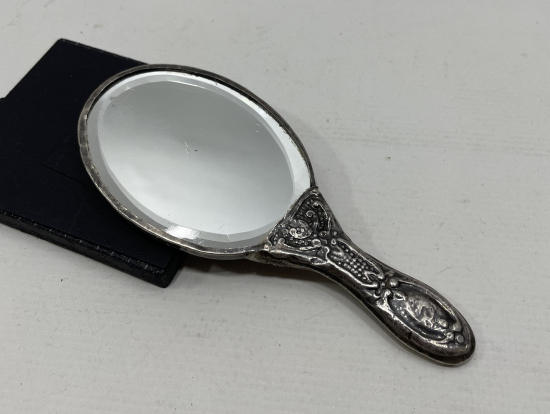 ANTİKA GÜMÜŞ EL AYNASI