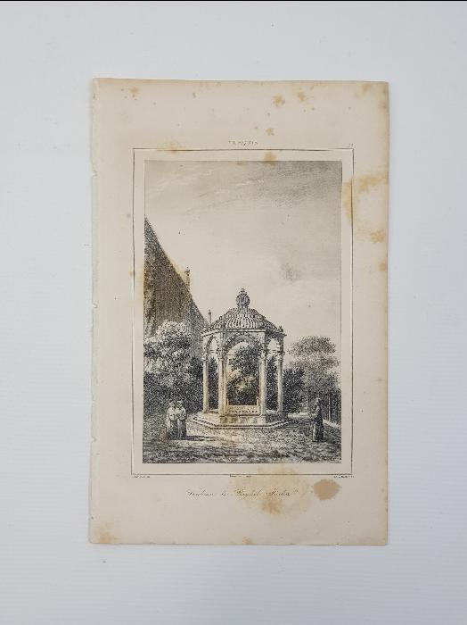 OSMANLI DÖNEMİ GRAVÜR: RAGIP PAŞA TÜRBESİ 