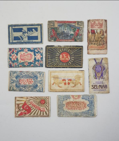 OSMANLI DÖNEMİ 10 ADET SİGARA KAĞIDI