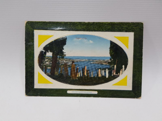 OSMANLI DÖNEMİ GOFRE BASKI HALİÇ KARTPOSTALI 