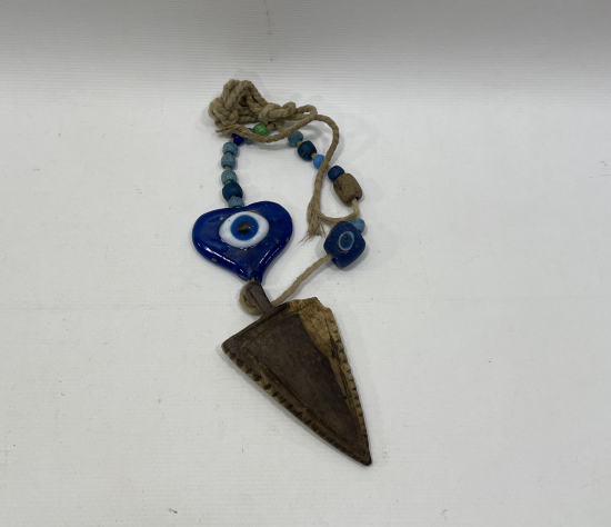 OSMANLI DÖNEMİ AHŞAPTAN VE OPAL BONCUKLARDAN YAPILMIŞ ÇOK NADİR ŞAMAN İŞİ AT MUSKASI - AT SÜSÜ